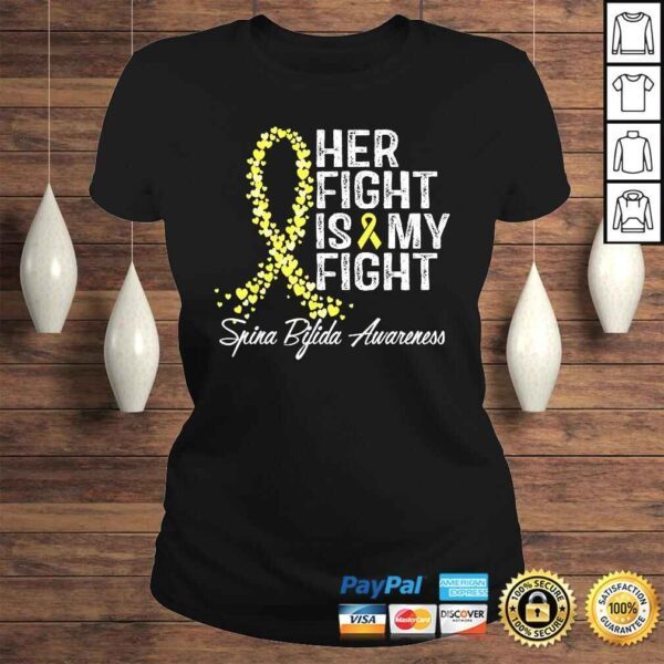 Spina Bifida Awareness Shirt Her Fight TShirt - Image 3