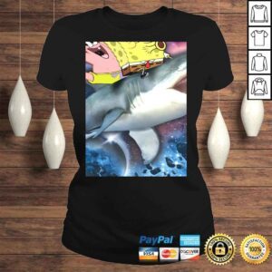 ClassicLadies Spongebob SquarePants Patrick Shark Riding TShirt 1