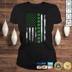 ClassicLadies St Patricks Day IRISH AMERICAN FLAG Shirt