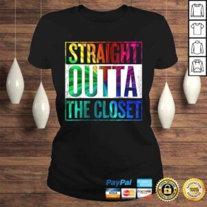 ClassicLadies Straight Outta The Closet LGBT Gay Pride Shirt