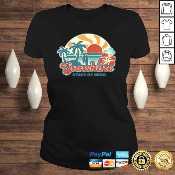 Sunshine State Of Mind Florida Retro 60s Summer Tee Shirt - Image 3