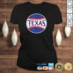 ClassicLadies Texas Baseball TX Vintage Distressed Gameday Ranger Shirt