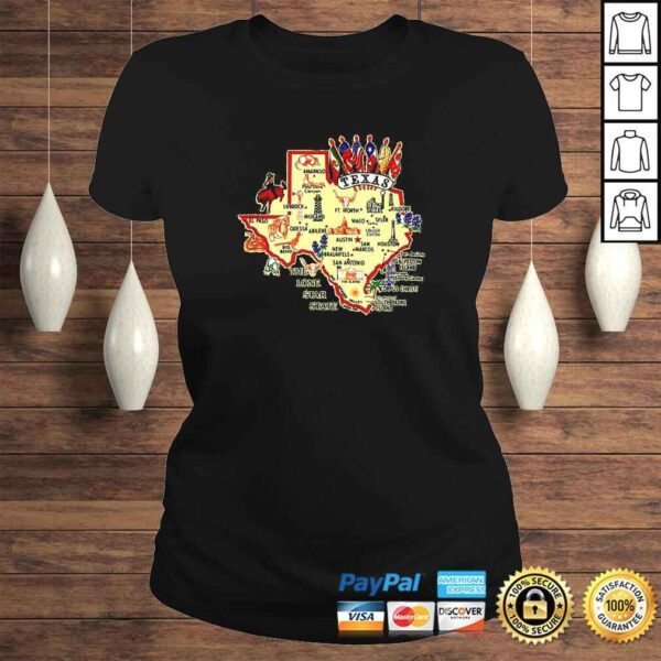 Texas State Places of Interest in a stylish TShirt - Image 3