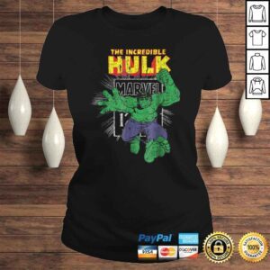 ClassicLadies The Incredible Hulk Retro Comic Book Stamp Logo TShirt Gift