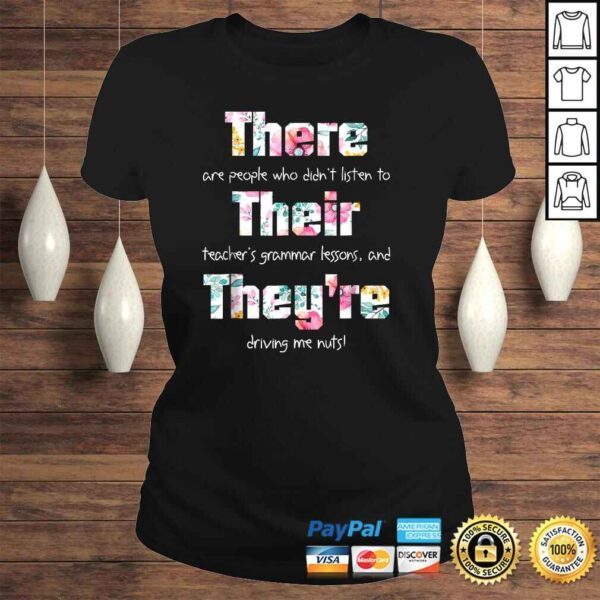 There Their They're Shirt English Grammar Funny Teacher - Image 3