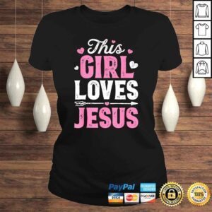 ClassicLadies This Girl Loves Jesus Shirt Christian Women Faith Tee TShirt