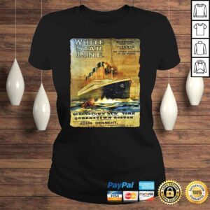 ClassicLadies Titanic shirt for kids Sailing Ship Cruise Vintage Poster