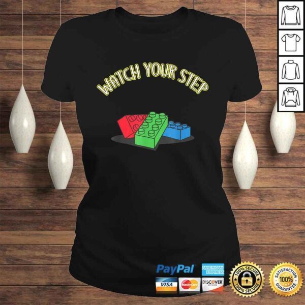 Toy Brick Watch Your Step T-shirt - Image 3