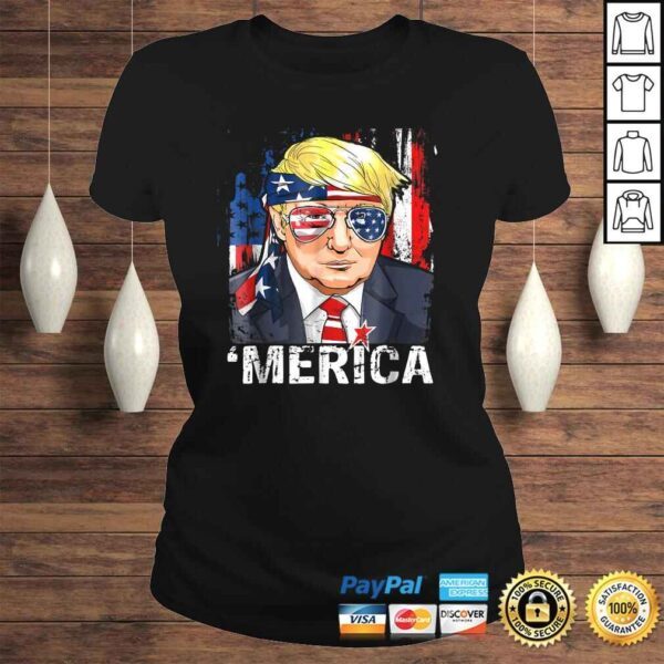 Trump Merica Shirt Murica 4th of July American Flag Shirts - Image 3