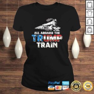 ClassicLadies Trump Train 2020 Re Elect President Trump TShirt 1