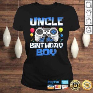 ClassicLadies Uncle Of The Birthday Boy Matching Video Gamer Birthday TShirt