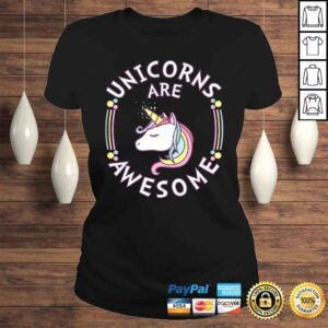 ClassicLadies Unicorns Are Awesome Cool Unicorn TShirt