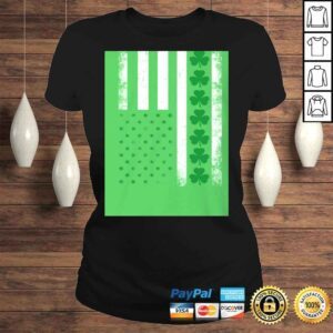 ClassicLadies UrVog Irish American Flag Shirt Irish Flag Shamrock Pride Happy St Patricks Day TShirt