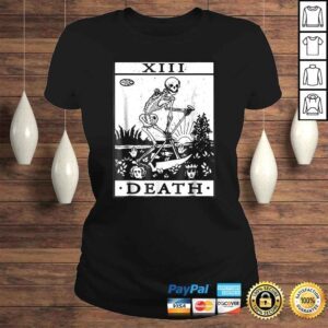 ClassicLadies VINTAGE TAROT CARD Shirt DEATH CARD OCCULT TAROT