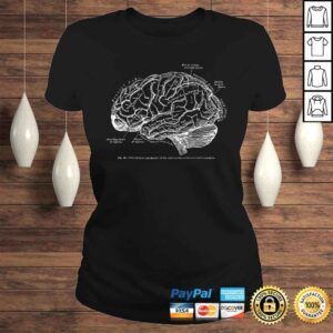 ClassicLadies Vintage Human Anatomy Brain Tee TTshirt