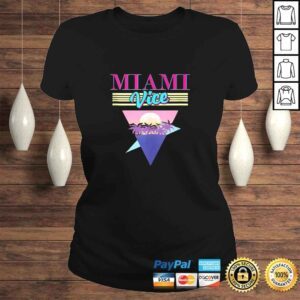 ClassicLadies Vintage Miami Florida Cityscape Retro Graphic Cool Beach Gift Top