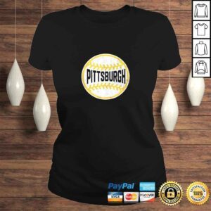 ClassicLadies Vintage Pittsburgh Baseball Stitches Shirt