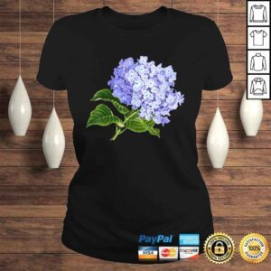 ClassicLadies Vintage Purple Hydrangea Flowers Retro Gardener ArShirt