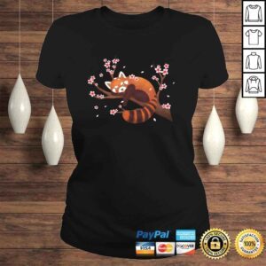 ClassicLadies Vintage Red Panda Japanese Cherry Blossom Flower Hoodie