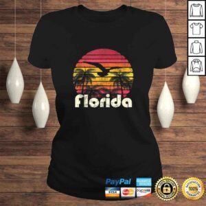 ClassicLadies Vintage Retro Florida Beach Sun 70s 80s Style Gift Mom Dad TShirt