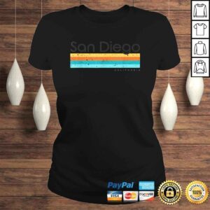 ClassicLadies Vintage San Diego California CA Retro Design Tshirt