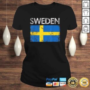 ClassicLadies Vintage Sweden Swedish Flag Pride Shirt