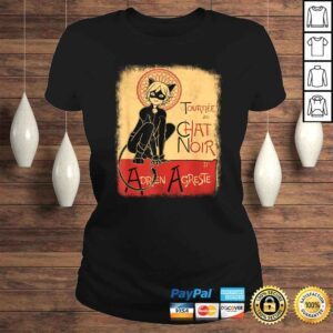 ClassicLadies Vintage Tournee du Chat Noir Black Cat French Gift Top