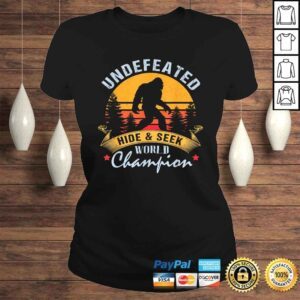 ClassicLadies Vintage Undefeated Bigfoot Tee Hide and Seek World Champ TShirt