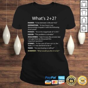 ClassicLadies Whats 22 Funny CPA Accountant Accounting Shirt Tee Gift