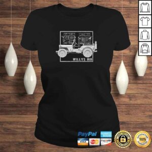 ClassicLadies Willys MB Vintage Off Road Classic Vehicle WW2 Shirt