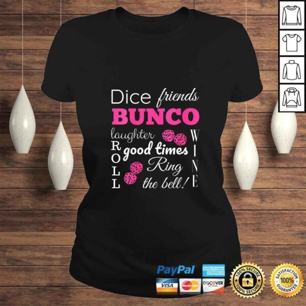 Womens Bunco Dice Good Times Gift Top - Image 3