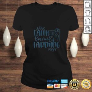 ClassicLadies Womens Country Faith Family Farming Rustic Barn Design Shirt