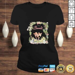 ClassicLadies Womens Disney Bambi Floral PortraiTShirt