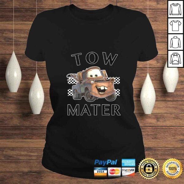 Womens Disney Pixar Cars Tow Mater Finish VNeck Gift Top - Image 3