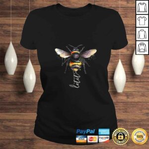 ClassicLadies Womens Let it Bee Let it Be Bee Watercolor Artwork TShirt