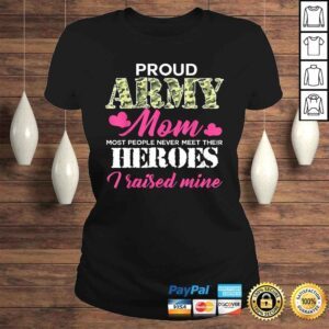 ClassicLadies Womens Proud Army Mom Hero Army Gift Top