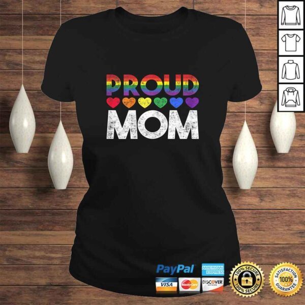 Womens Proud Mom LGBGift Top - Image 3