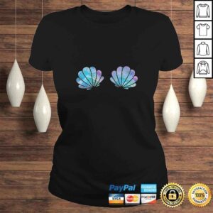 ClassicLadies Womens Purple Blue Mermaid Sea Shell Bra Costume Gift TShirt