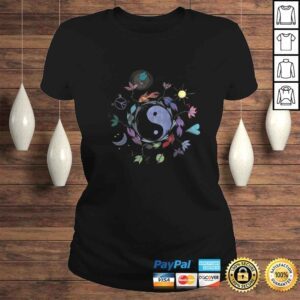 ClassicLadies Womens Ying Yang Shirt Tai Chi Shirt Design Raglan Baseball Tee