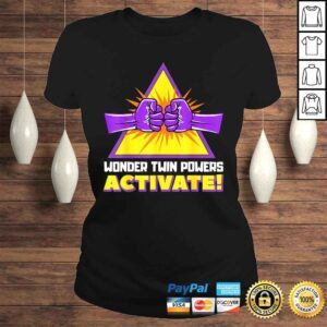 ClassicLadies Wonder Twins Power Activate Funny Tee Shirt