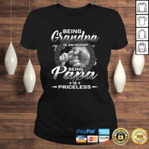 ClassicLadies being grandpa is an honor being papa is priceless father Shirt