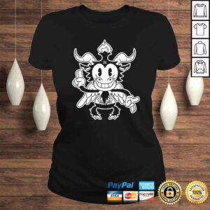 ClassicLadies blackcraft cute kawaii Baphomet old Cartoon Lucifer Shirt