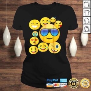 ClassicLadies emoji wear shirt Emoticon Cute smileys Face Shirt