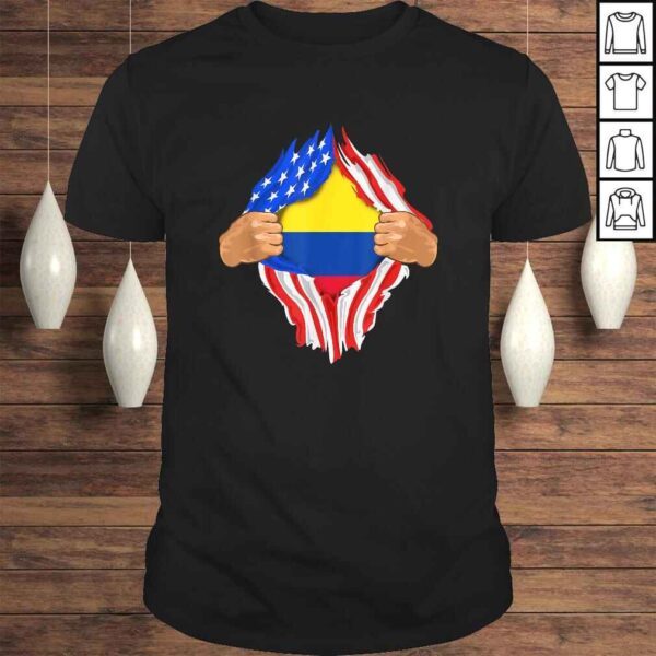 Colombian Blood Inside Me Shirt  Colombia Flag Gift