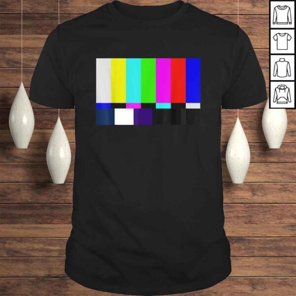 Color Bars TV Test Pattern Shirt - Television Color Broadc