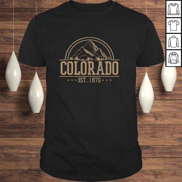 Colorado - Rocky Mountains Est. 1876 Hiking Outdoor Gift Pullover Hoodie