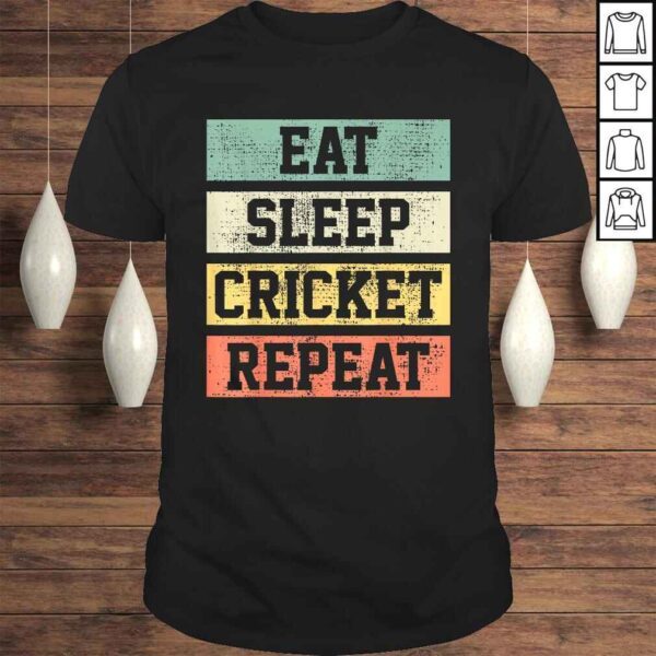 Cricket Retro Vintage Player Coach V-Neck T-Shirt