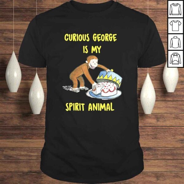 Curious George My Spirit Animal Eating Cake Graphic Shirt