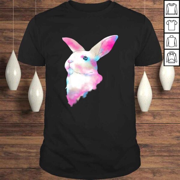 Cute Space Rainbow Gaussian Blur Rabbit Galactic Bunny TShirt