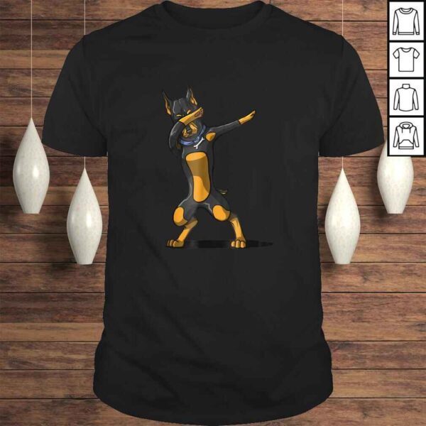 Dabbing Doberman Shirt Funny Doberman Dog Dab